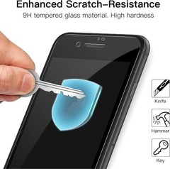 3PCS Full Coverage Screen Protector for iPhone SE 3/SE 2/8/7 4.7 Inch Case-Frien