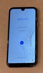 As-is Damaged LG Phoenix 5 – Silver (AT&T) – 16GB