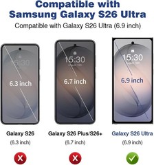 Samsung Galaxy S26 Ultra Case Wallet Clear Case with Card Holder Heavy Duty Cove