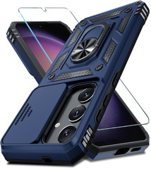 Janmitta Compatible with Samsung Galaxy S25/S24 Case [Not for S25+] Built in Sli
