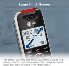 BL102-2 DECT 6.0 2-Handset Cordless Phone for Home with Answering Machine, Call