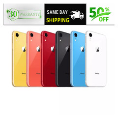 Apple iPhone XR 64GB – 4G Unlocked CDMA/GSM – Black White Coral Blue