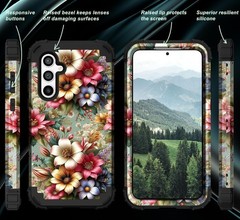 Samsung Galaxy S25 Case, Heavy-Duty Shockproof Hard Plastic Bumper + Soft Silico