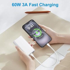 3-Pack 60W USB-C Fast Charger Adapter for Galaxy S25 S24 S23 1ft