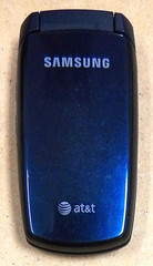 Samsung SGH-A137 – Navy Blue and Black ( AT&T ) Small Cellular Flip Phone