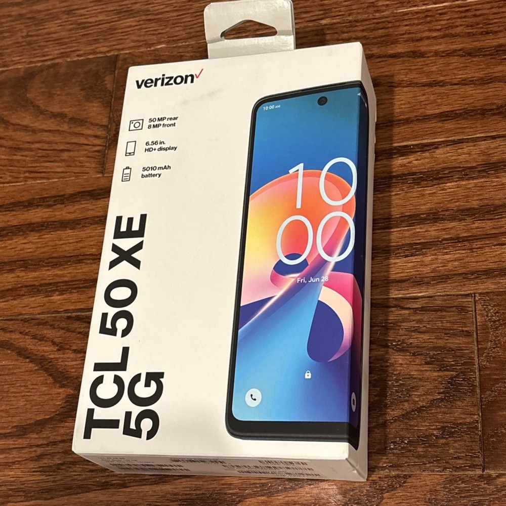 Locked To Verizon TCL 50 XE 5G Prepaid Smartphone 50MP 6.56” 128GB NEW – 10.62