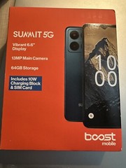 Summit 5G, 64GB, Blue – Boost Mobile Prepaid Smartphone – Brand New