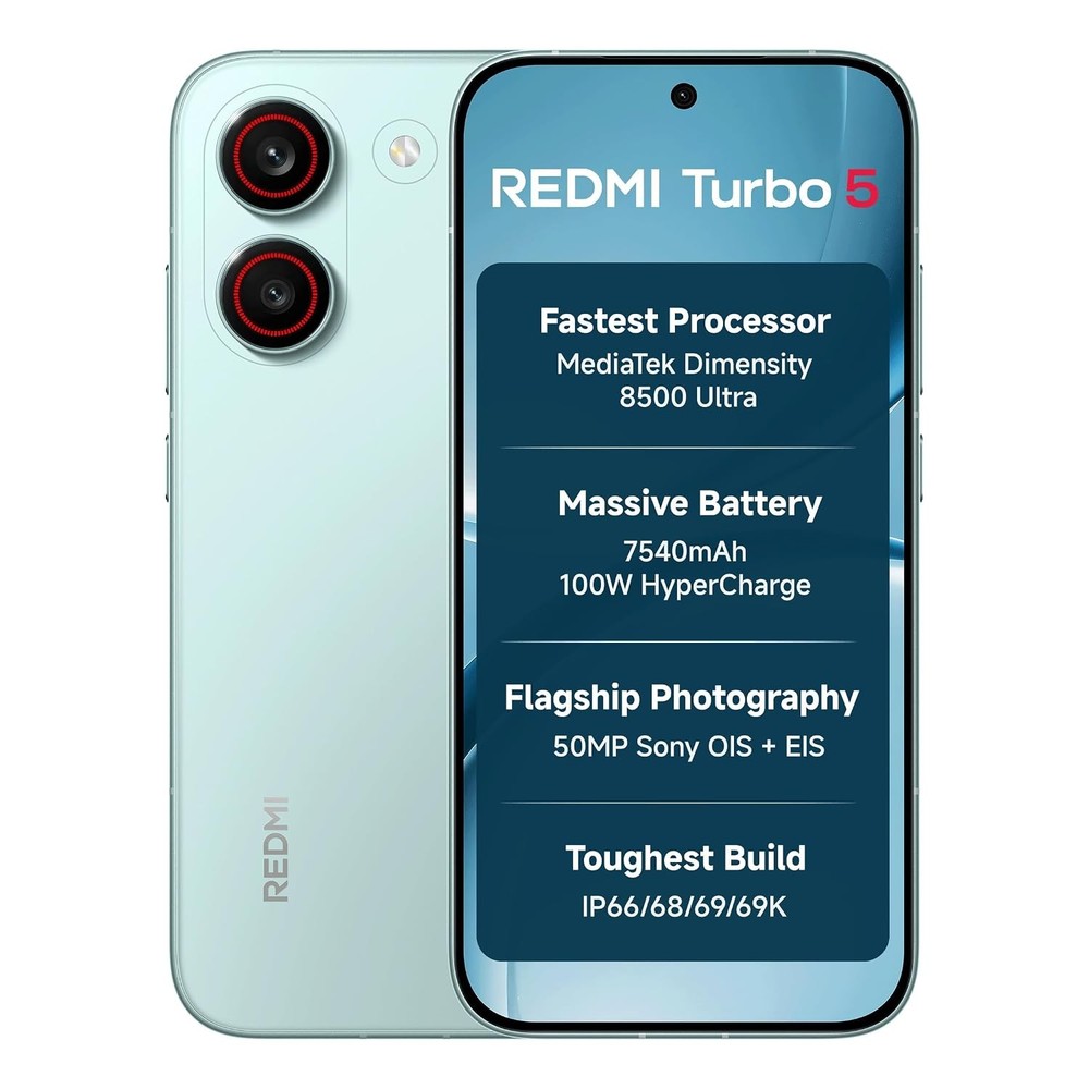 REDMI Turbo 5 (12GB + 256GB) Blue | MediaTek Dimensity 8500 Ultra