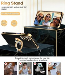 Galaxy A17-5G Phone Case: 2 Pack Tempered Glass Screen Protector and Ring Holder