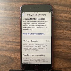 Apple iPhone 8 Plus Unlocked 64 GB, Cracks 74 BH Functional/Repair — Product Red