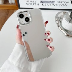 1. For iPhone 15 Pro Max Mirror Case, Cute Glossy Hard Back, Slim Fit Shockproof