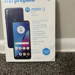 AT&T Prepaid MOTO G Play (XT2271) 3+32Gb Navy Blue NEW Sealed Box