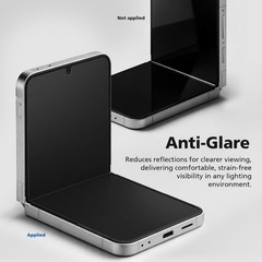 1. For Samsung Galaxy Z Flip 6, 3SET 6PCS EPU TPU Anti-Glare Matte Case