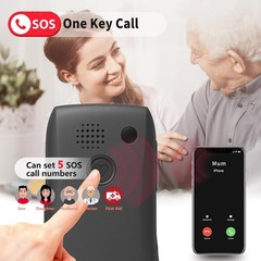 C1+4G Pro Black – Big Buttons Cell for Seniors丨Basic with SOS Button丨Charging…