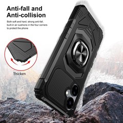 Boost Mobile Celero 5G 2024 (6.5in) Case with Tempered Glass Screen Protector Bl