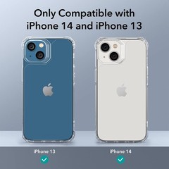 ESR for iPhone 14/iPhone 13 Case, Slim Protective Phone Case, Clear, Air-Armor S
