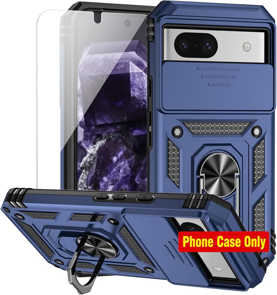 For Google Pixel 8A Case, Dual Layer Military-Grade Drop Tested, Kickstand