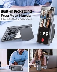 For Samsung Galaxy S24 Ultra Rugged Shockproof Case w/ Camera Cover & Kickstand