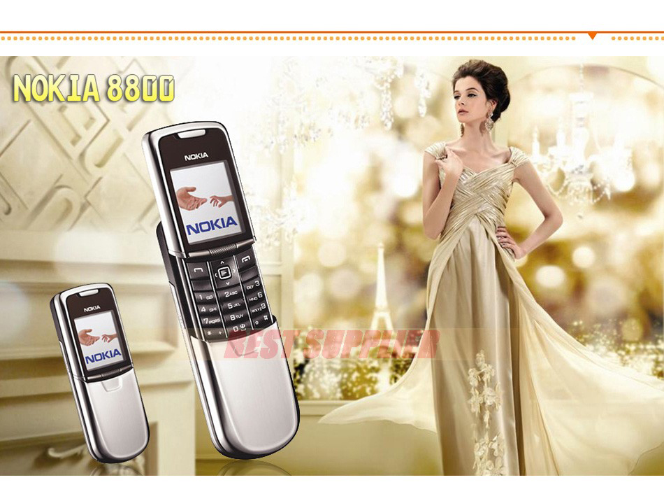 Nokia 8800 GSM FM Bluetooth Phone Support English Arabic Russian keyboard