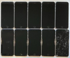 TEN USED GSM UNLOCKED APPLE iPhone 6S, 32GB A1688 MN1M2LL/A PHONES FOR REPAIR