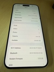iPhone 15 Pro Max 256GB White Titanium (Unlocked) – CRACKED SCREEN. READ!