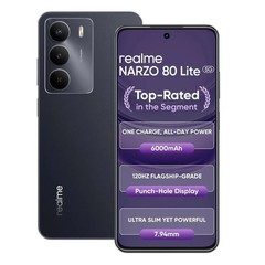 realme Narzo 80 Lite 5G (Onyx Black, 128 GB) (4 GB RAM) (6.67 inch) Display