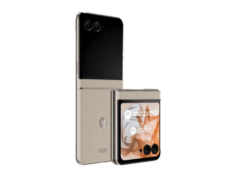 Motorola razr 50s A403MO Sand Cream Unlocked 5G Foldable SoftBank Japan NEW