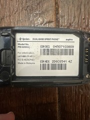 Vintage Sanyo PM-8200 (L) Sprint Cellular Flip Phone Untested