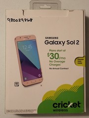 Samsung Galaxy Sol 2 SM-J326AZ 5″ 16GB Smartphone Gold Locked to Cricket New NIB