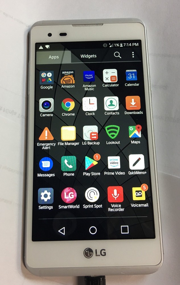 LG TributeHD Model LGLS676 16GB White
