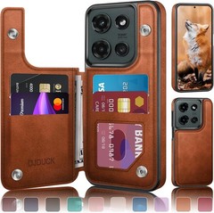 Moto G 5G 2025/Moto G 5G 2026 Case Wallet with Card Holder, Light Brown