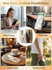 Glossy Luxury Magnetic for Samsung Galaxy S26 Ultra Case with Screen Protector &