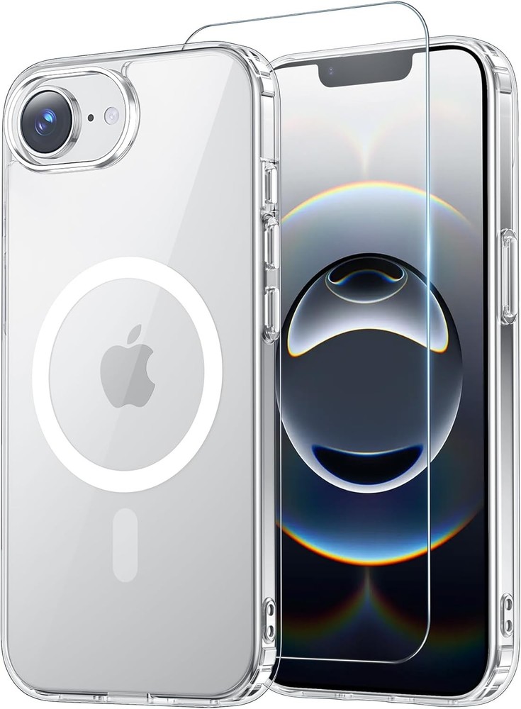 1. For iPhone 17e Case, iPhone 16e Clear Case, Anti-Yellowing, Shockproof Slim