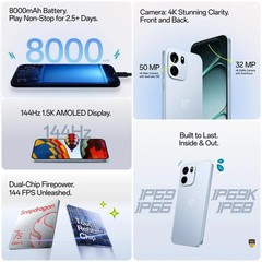 OnePlus Nord CE6 | 8GB+128GB | Blue | Snapdragon 7s Gen 4 | Global Version