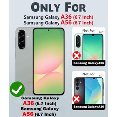 Heavy Duty Shockproof Case for Samsung Galaxy A36/A56 5G with Kickstand & Protec