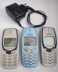 3x Nokia 3310 Classic Phone Mobile Keyboard 3330 Retro Vintage Old Collector