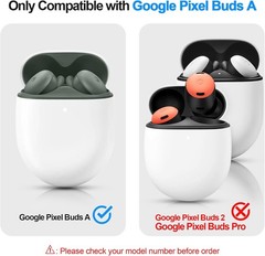 Google Pixel Buds A Case Cover [Front LED Visible] Shockproof Protective Case
