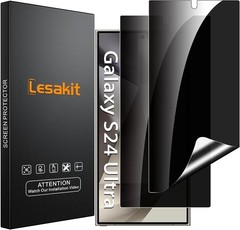 2 Pack Privacy Screen Protector & Anti Spy for Samsung Galaxy S24 Ultra 6.8 Inch