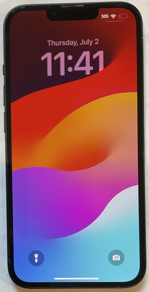 TESTED USED GSM UNLOCKED MIDNIGHT iPhone 13, 128GB A2482 MLA23LL/A, 98% BATTERY
