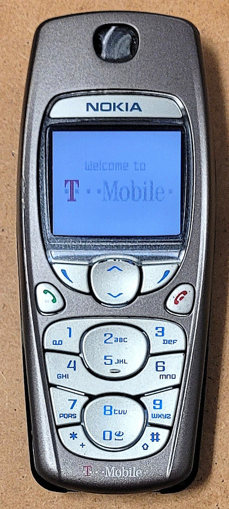 Nokia 6010 – Gray & Blue ( T-Mobile ) Cellular Phone – Rare Alternate Faceplate