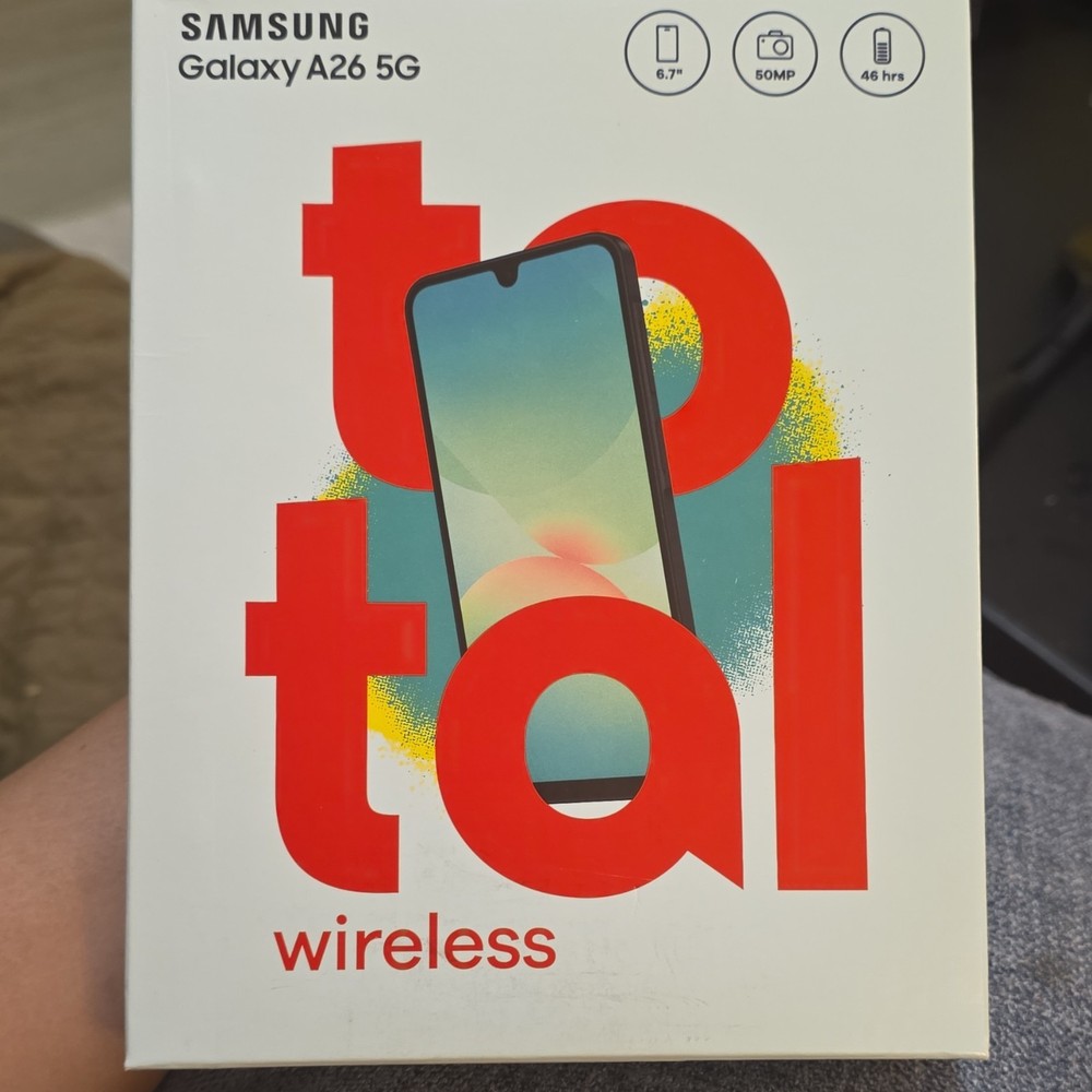 Samsung Galaxy A26 5G 128GB Black 6.7in 50MP Total Wireless Verizon 5G