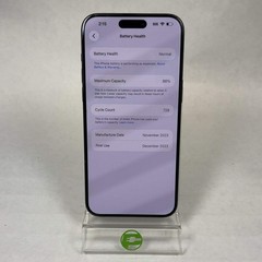 Unlocked Apple iPhone 15 Pro Max 256GB 26.2.1 Blue MU693LL/A Scratches