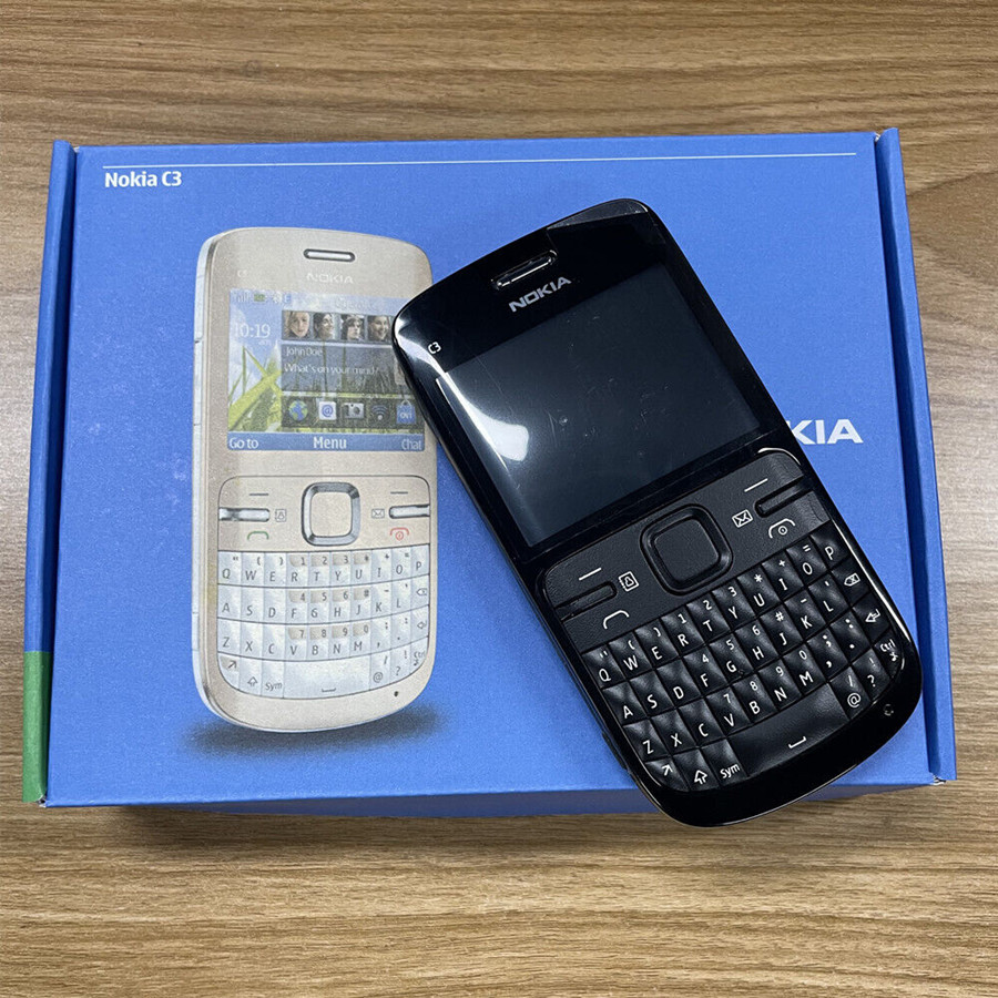 Original Nokia C Series C3-00 Bluetooth FM JAVA 2MP Unlocked WIFI Mobile Phone