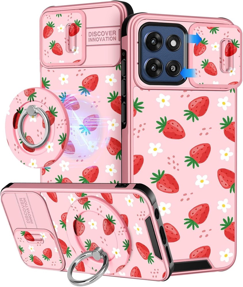 Cute Design Case for Moto G Stylus 2026/2025 – Ring Stand & Camera Cover Women G