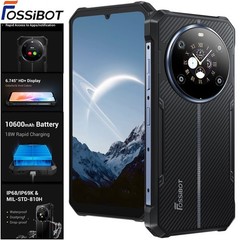 Unlock 4G Rugged Phone Rear Display Android 15 Outdoor 10600mAh FOSSiBOT F109S