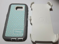 Original Otterbox Defender Series Case for Samsung Galaxy S6 Grey/Sky w/CLIP