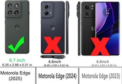 1. For Motorola Edge 2025 Case, TPU Shock-Absorption, Flexible Gradient Color