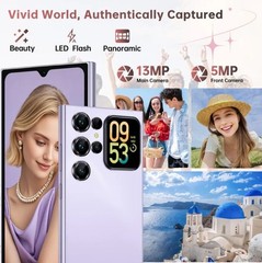 OUKITEL Dual Screen C62 Android 15 Phone, 16GB (4+12 Virtual) + 128GB Unlocked
