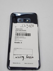 DEFECTIVE – Samsung Galaxy S10E – 128 GB – Black- GSM Unlocked – 12954