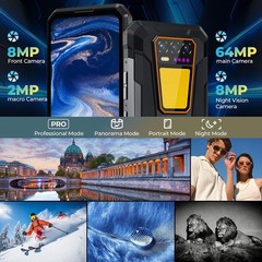 OUKITEL WP58 Pro 5G T-Mobile Rugged Phone 24GB+256GB Android 15 10000mAh 64MP